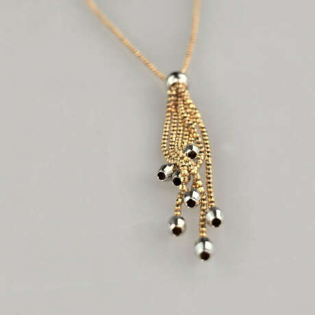 Bicolor-Goldkette mit Quaste - Rotgold 585/000, ge… - photo 5