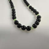 Jade-/Onyxkette - 40 Onyxkugeln von ca. 9 mm- Dm. … - фото 3