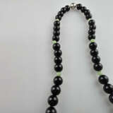 Jade-/Onyxkette - 40 Onyxkugeln von ca. 9 mm- Dm. … - фото 6