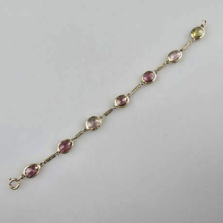 Verspieltes Turmalinarmband - Sterling Silber verg… - фото 1