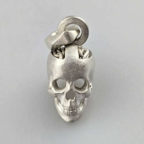 "Memento Mori"- Anhänger - Totenkopf aus Sterling … - фото 1