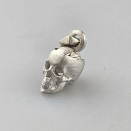 "Memento Mori"- Anhänger - Totenkopf aus Sterling … - фото 2