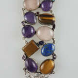 Silberarmband mit Steinbesatz - Sterling Silber 92… - фото 2