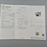 Loser gelber Herz-Diamant von 1,02 ct. mit Lasersi… - photo 8