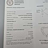 Loser gelber Herz-Diamant von 1,02 ct. mit Lasersi… - photo 9