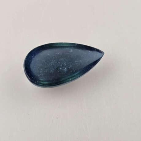 Loser Aquamarincabochon von über 44 ct. - tropfenf… - фото 5