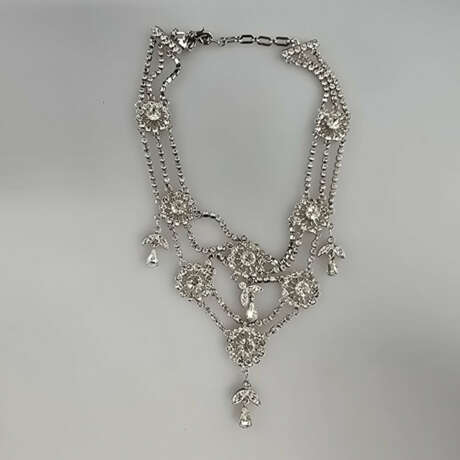 Filigranes Vintage-Collier in Diamant-Optik - Butl… - фото 3