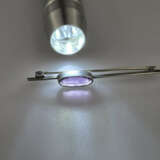 Vintage-Silberbrosche mit Amethyst - Silber, am Na… - фото 2