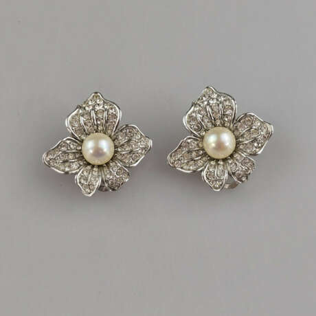 Ein Paar florale Vintage-Ohrclips - Attwood & Sawy… - photo 4