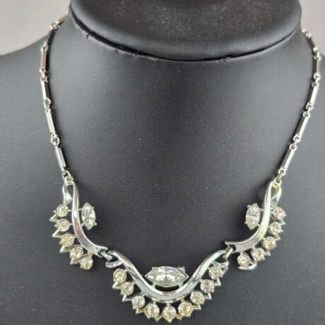 Filigranes Vintage-Collier - CORO / USA, Weißbronz… - фото 1