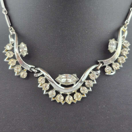 Filigranes Vintage-Collier - CORO / USA, Weißbronz… - фото 2