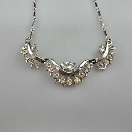 Filigranes Vintage-Collier - CORO / USA, Weißbronz… - фото 4