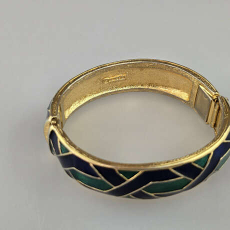 Vintage-Armspange-- D'ORLAN PARIS, Metall vergolde… - photo 3