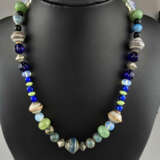 Farbenfrohe Vintage-Halskette im Hippie-Stil - abw… - фото 1