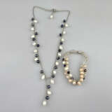 Vintage-Perlenkette und -Armband - Halskette mit b… - фото 1