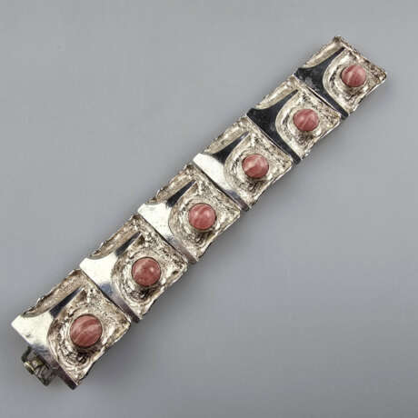 Vintage-Silberarmband - Gliederarmband mit 6 Rhodo… - Foto 3
