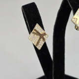 Ein Paar Vintage-Ohrclips - SWAROVSKI, goldfarbene… - Foto 2