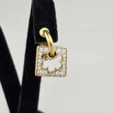 Ein Paar Vintage-Ohrclips - SWAROVSKI, goldfarbene… - Foto 2