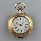 Damen-/ Anhängeuhr mit Jugendstildekor - Gelbgold … - Foto 1