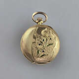 Damen-/ Anhängeuhr mit Jugendstildekor - Gelbgold … - Foto 2