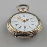 Damen-/ Anhängeuhr - Silber 800/000, deutsch, Reic… - Foto 2
