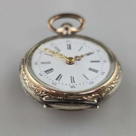 Damen-/ Anhängeuhr - Silber 800/000, deutsch, Reic… - Foto 2