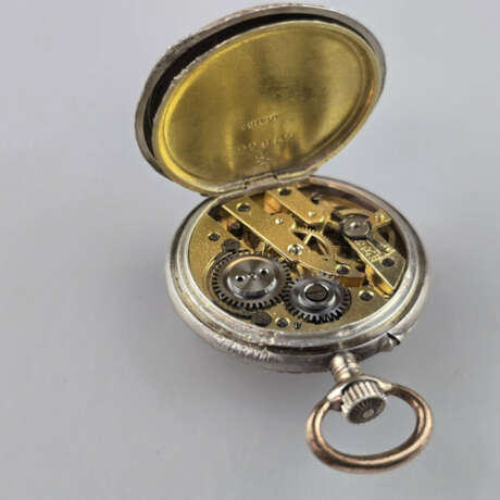 Damen-/ Anhängeuhr - Silber 800/000, deutsch, Reic… - Foto 5