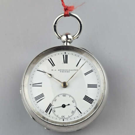 Englische Silbertaschenuhr - Waltham Mass, Sterlin… - photo 1