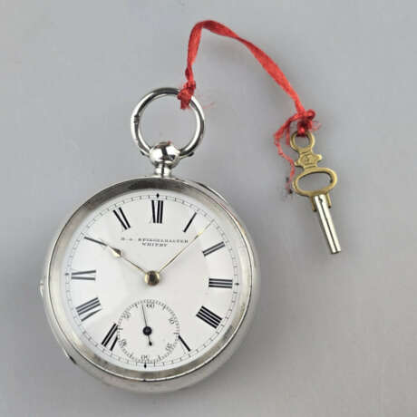 Englische Silbertaschenuhr - Waltham Mass, Sterlin… - photo 3