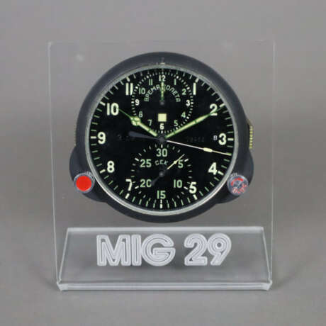 Russische Borduhr "MIG 29" - Tscheljabinsk, Metall… - Foto 1