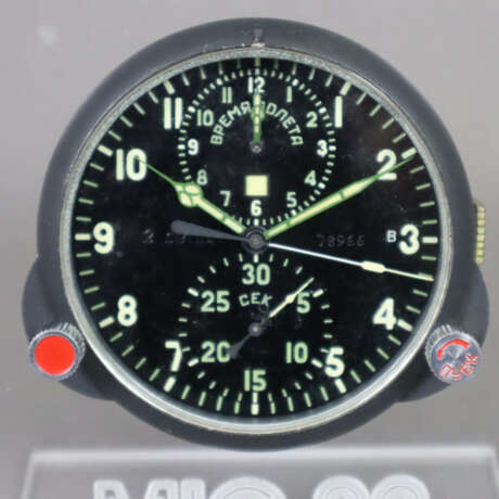 Russische Borduhr "MIG 29" - Tscheljabinsk, Metall… - Foto 2