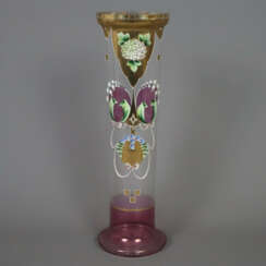 Große Jugendstil-Vase - um 1900, hohe, zylindrisch…