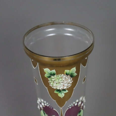 Große Jugendstil-Vase - um 1900, hohe, zylindrisch… - photo 2