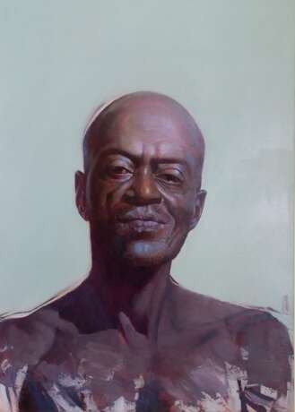 “Portrait of a man” Canvas Oil paint 398 2019 - photo 1