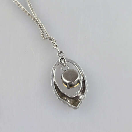 Jugendstil-Collier - 830/000 Silberfassung und -ke… - фото 4