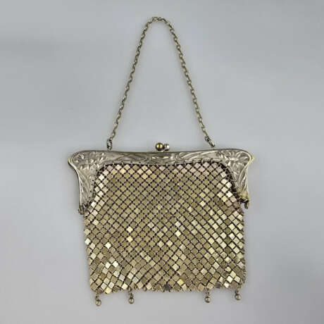 Jugendstil-Abendtasche - um 1900, Messing teils ve… - фото 2