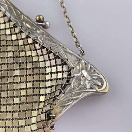 Jugendstil-Abendtasche - um 1900, Messing teils ve… - фото 5