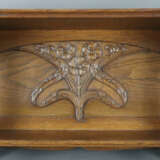 Jugendstil-Wandregal - um 1900, Eiche, floral gesc… - Foto 2
