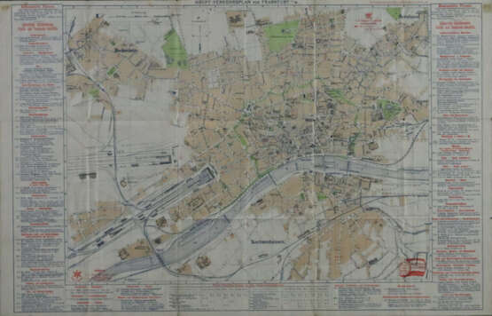 Haupt-Verkehrsplan Frankfurt a/M. - Faltplan um 19… - photo 1