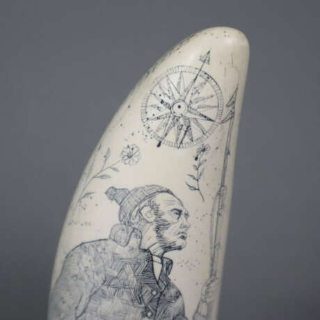 Scrimshaw-Replik - Kunstharz, vorder- und rückseit… - Foto 2