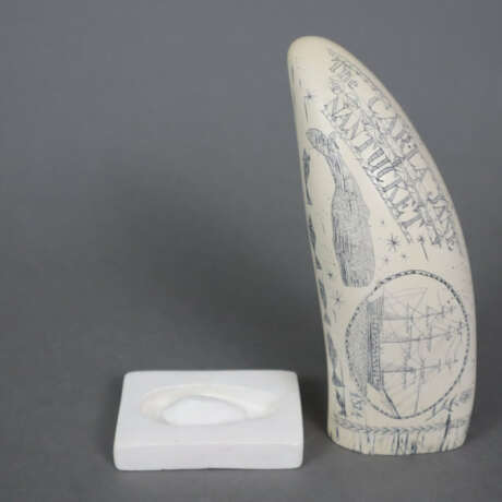 Scrimshaw-Replik - Kunstharz, vorder- und rückseit… - Foto 5