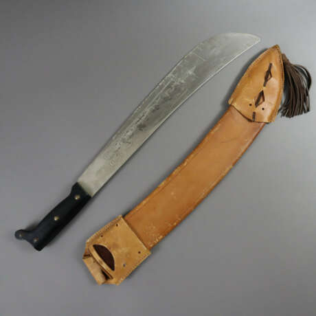 Machete in Lederscheide - Stahlklinge mit Bisonjag… - photo 1