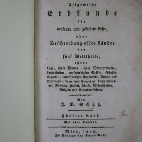 Schütz, Joseph Baptist - Allgemeine Erdkunde für d… - photo 1