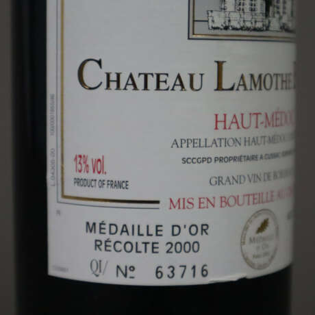 Weinkonvolut - 12 Flaschen, 2000 Château Lamothe d… - photo 6