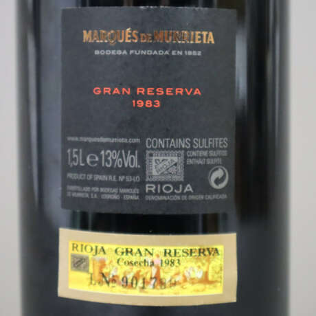 Wein - 1983 Marqués de Murrieta Reserva, Rioja DOC… - photo 5