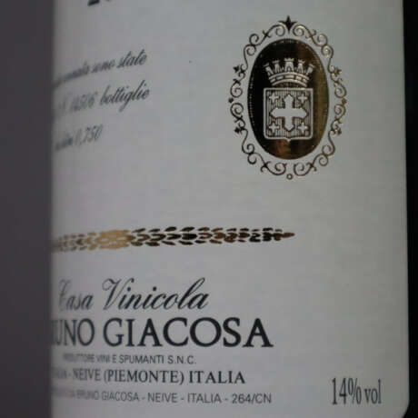 Weinkonvolut - 4 Flaschen 2011 Bruno Giacosa Valma… - photo 5