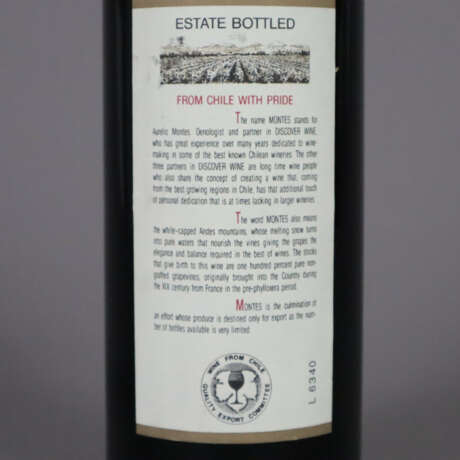 Weinkonvolut - 2 Flaschen, Montes, Cabernet Sauvig… - фото 6