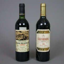 Weinkonvolut - 2 Flaschen, 1 x 1971 Bodegas Rubert…