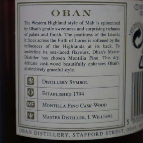 Whisky - Oban - 1980 Distillers Edition, Schottlan… - фото 8