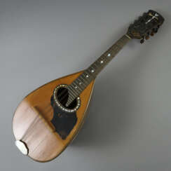 Mandoline - Luigi Embergher, Rom, Firmenzettel im …